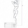 PASSION - WOMAN BS014 BODYSTOCKING BLANCO TALLA UNICA