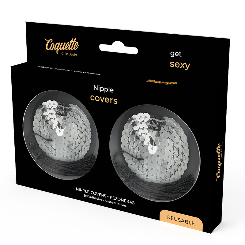 COQUETTE CHIC DESIRE - CUBREPEZONES PLATEADOS