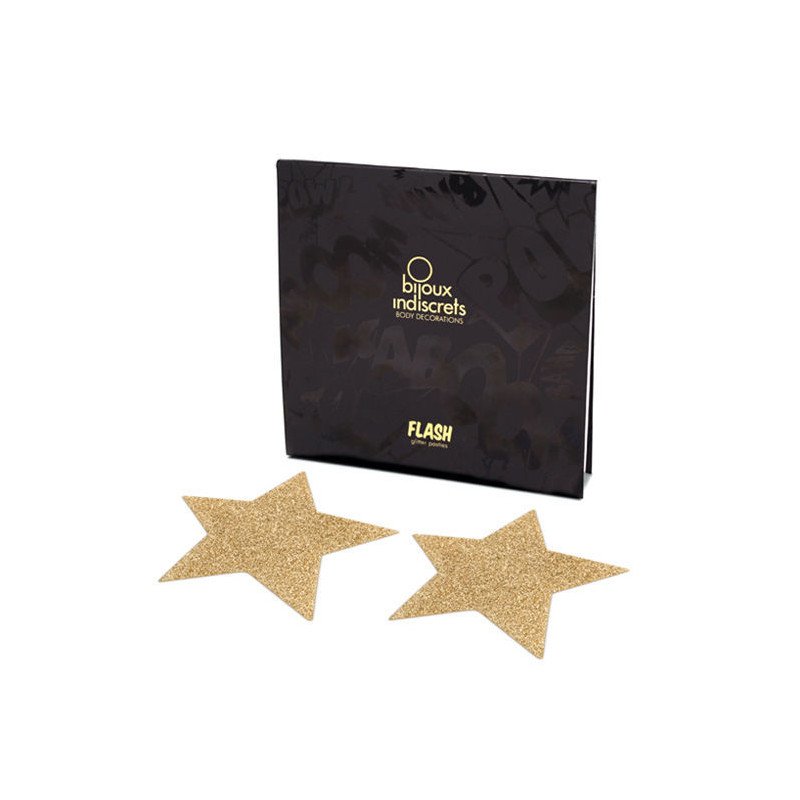 JOYERÍA - CUBREPEZONES FLASH CON ESTRELLA DORADA