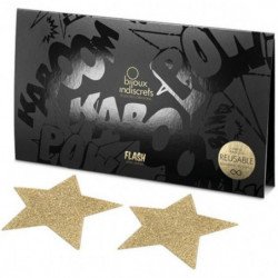 JOYERÍA - CUBREPEZONES FLASH CON ESTRELLA DORADA