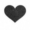 BIJOUX - INDISCRETS FLASH CORTES DE PEZONES CON FORMA DE CORAZÓN NEGRO