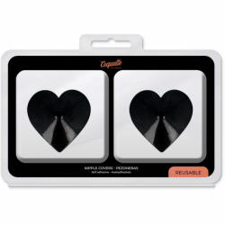 COQUETTE CHIC DESIRE - CUBREPEZONES BLACK HEARTS