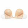 BYE-BRA - SUJETADOR SIN ASAS FORMA U BEIGE COPA E