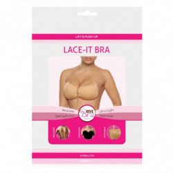 BYE-BRA - SUJETADOR PUSH-UP NEGRO CON LACE-IT, COPA B