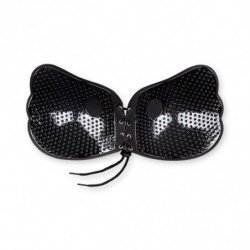BYE-BRA - SUJETADOR PUSH-UP NEGRO CON LACE-IT, COPA A
