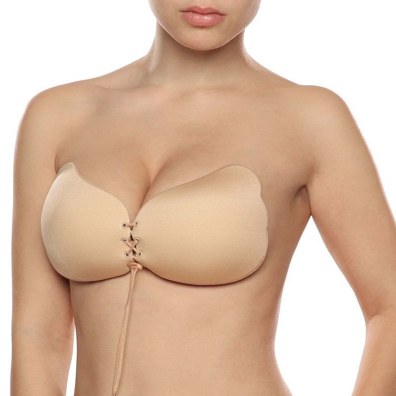 BYE-BRA - SUJETADOR PUSH-UP CON LACE-IT, COLOR BEIGE, COPA D