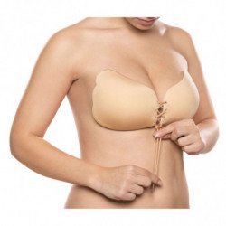 BYE-BRA - SUJETADOR PUSH-UP CON LACE-IT, COLOR BEIGE, COPA B