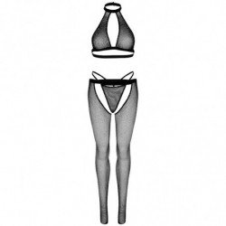 LEG AVENUE - TOP CUERPO DE RED CON TANGA Y MEDIAS