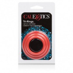 CALEXOTICS - SET TRES ANILLAS ERECCIÓN ROJO