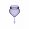 SATISFYER - FEEL GOOD KIT COPA MENSTRUAL LILA 15 + 20 ML