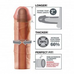 FANTASY X- TENSIONS - MEGA 2 EXTENSIÓN FLESH PARA EL PENE