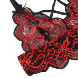 SUBBLIME - CONJUNTO DE DOS PIEZAS: TOP DE ENCAJE Y BRAGUITAS, TALLA L/XL
