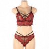 SUBBLIME - CONJUNTO DE DOS PIEZAS: TOP DE ENCAJE Y BRAGUITAS, TALLA L/XL