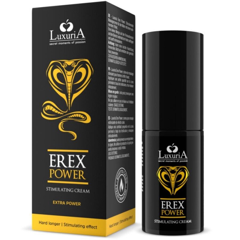INTIMATELINE LUXURIA - EREX POWER CREMA PARA UN PENE MÁS DURO Y DURADERO 30 ML