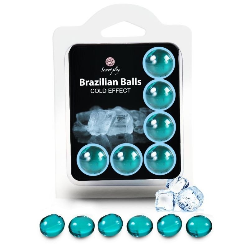 SECRETPLAY - SET DE 6 BOLAS BRASILEÑAS CON EFECTO FRÍO