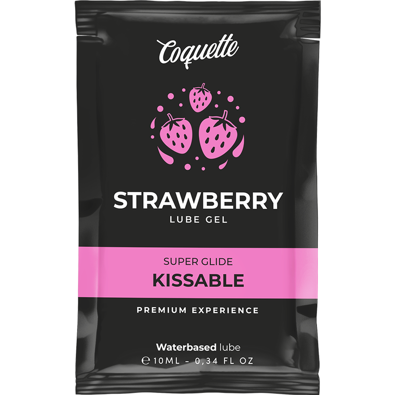 COQUETTE CHIC DESIRE - LUBRICANTE DE BOLSILLO BESABLE A BASE DE AGUA CON SABOR A FRESA 10 ML