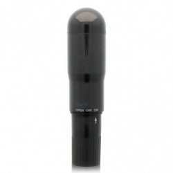 VIBRADOR DE BOLSILLO NEGRO BRILLANTE
