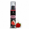 SECRETPLAY - LUBRICANTE 2 EN 1 CON EFECTO CALOR FRESA Y CREMA 50 ML
