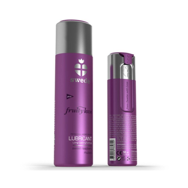 SWEDE - LUBRICANTE FRUTAL AMOR FRAMBUESA RUIBARBO 100 ML