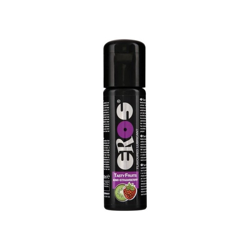 EROS - Lubricante con sabor a frutas de kiwi y fresa, 100 ml