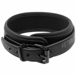 COLLAR DE CADENA CON FORRO DE NOPRENE PARA SUMISA FETICHISTA