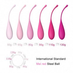 LESLIE - JUEGO DE ENTRENAMIENTO DE MÚSCULOS PÉLVICOS KEGEL FIT CON 6 PESAS