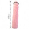 BAILE - DILDO SILICONA TACTO PIEL REALISTICO 23 CM