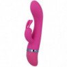 VIBRADOR DE LUJO DE SILICONA ROSA INTENSO - HILARI