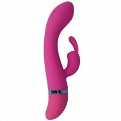VIBRADOR DE LUJO DE SILICONA ROSA INTENSO - HILARI