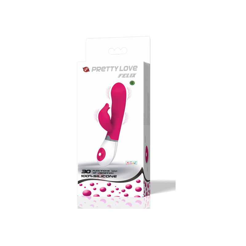 AMOR PRECIOSO - VIBRADOR DE COQUETEO CON ESTIMULADOR FELIX
