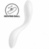 SATISFACTOR - VIBRADOR DE PUNTO G DE PLACER RRROLLING BLANCO