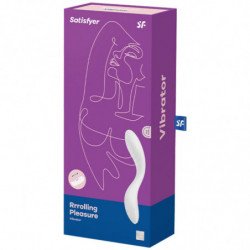 SATISFACTOR - VIBRADOR DE PUNTO G DE PLACER RRROLLING BLANCO