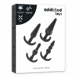 JUGUETES PARA ADICTOS - CONJUNTO DE 4 TAPONES ANALES
