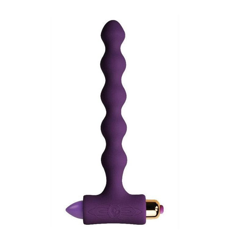 ROCKS-OFF - TAPÓN ANAL CON VIBRACIÓN Y PERLAS RIVERLES PETITE SENSATIONS