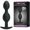 PRETTY LOVE - BOLAS ANALES DE SILICONA DE 12,5 CM NEGRAS