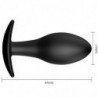PRETTY LOVE - TAPÓN ANAL DE SILICONA CON ANCLA DE 8,5 CM NEGRO