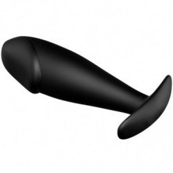 PRETTY LOVE - TAPÓN ANAL DE SILICONA CON FORMA DE PENE NEGRO