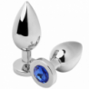 METAL DURO - TAPÓN ANAL AZUL DIAMANTE PEQUEÑO 5,71 CM