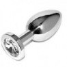 METAL DURO - TAPÓN ANAL DIAMANTE TRANSPARENTE PEQUEÑO 5,71 CM