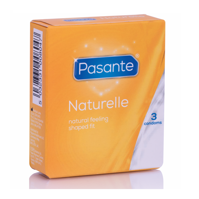 PASANTE - PRESERVATIVOS NATURALES, PAQUETE DE 3