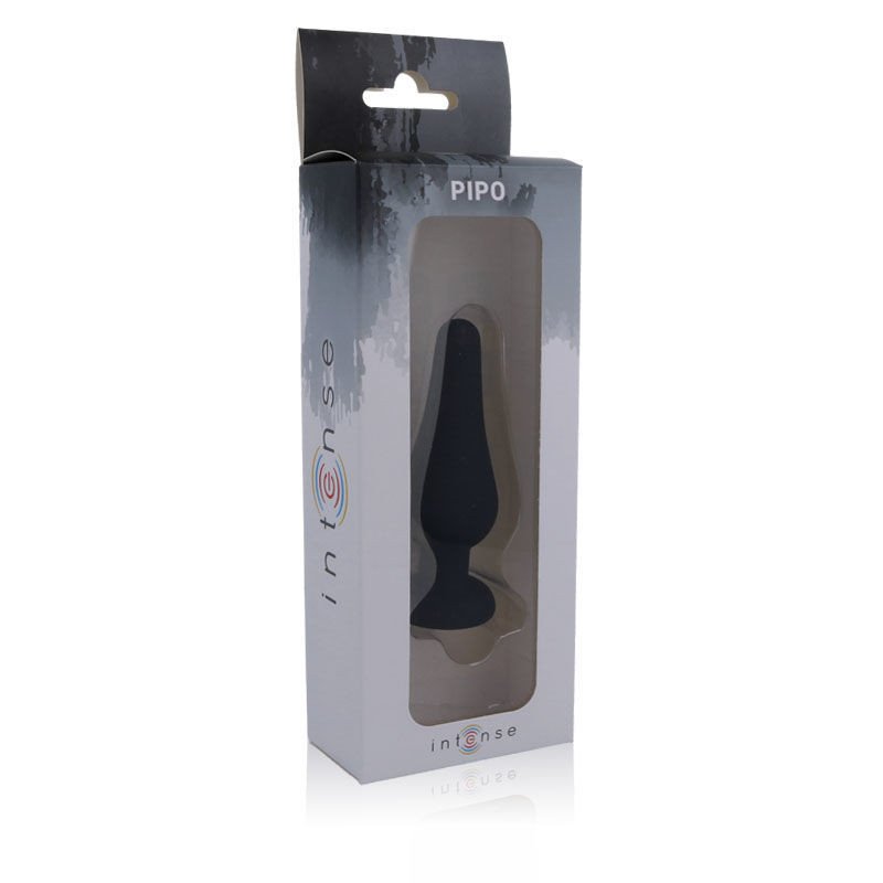 INTENSO - TAPÓN ANAL PIPO M SILICONA NEGRA 11 CM