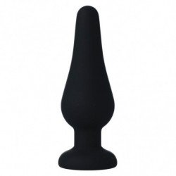 INTENSE - ANAL PLUG PIPO M SILICONE NEGRO 11 CM