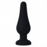 INTENSE - ANAL PLUG PIPO M SILICONE NEGRO 11 CM