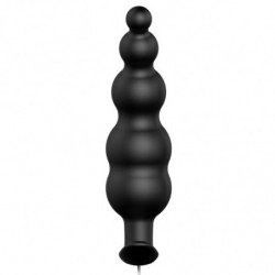 PRETTY LOVE - PLUG ANAL SILICONA ESTIMULACION EXTRA Y 12 MODOS VIBRACION NEGRO