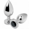 METAL DURO - TAPÓN ANAL DIAMANTE NEGRO PEQUEÑO 5,71 CM