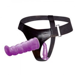 BAILE - ARNÉS ANAL Y VAGINAL FEMENINO LILAC GPOINT 17 CM