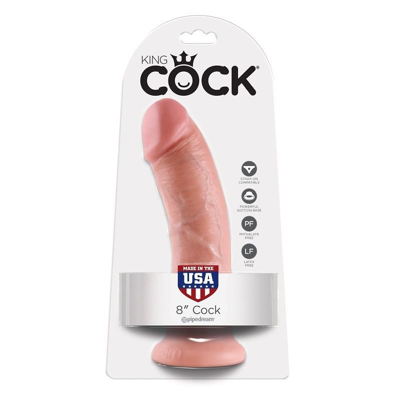 KING COCK - 8 DILDOS DE CARNE DE 20,3 CM