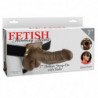 SERIE FANTASÍA FETICHISTA - SERIE 7 STRAP-ON HUECO CON BOLAS