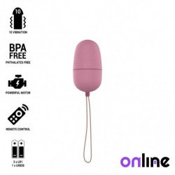 ONLINE - HUEVO VIBRADOR ROSA CON CONTROL REMOTO