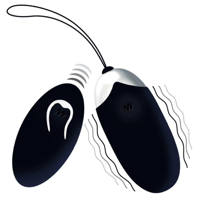 INTENSO - HUEVO VIBRADOR FLIPPY II CON CONTROL REMOTO NEGRO